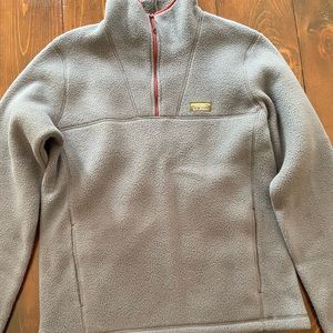 LL Bean quarter zip fleece sweatshirt